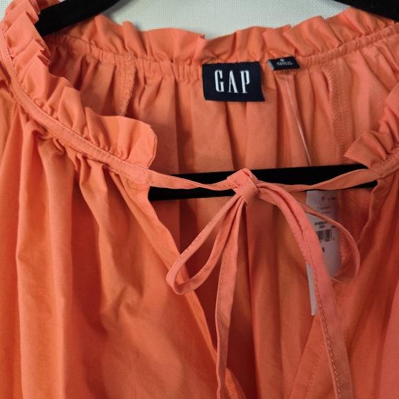 GAP Size S NWT vibrant Coral Summer Beach Dress or Cover-Up - Picture 7 of 11